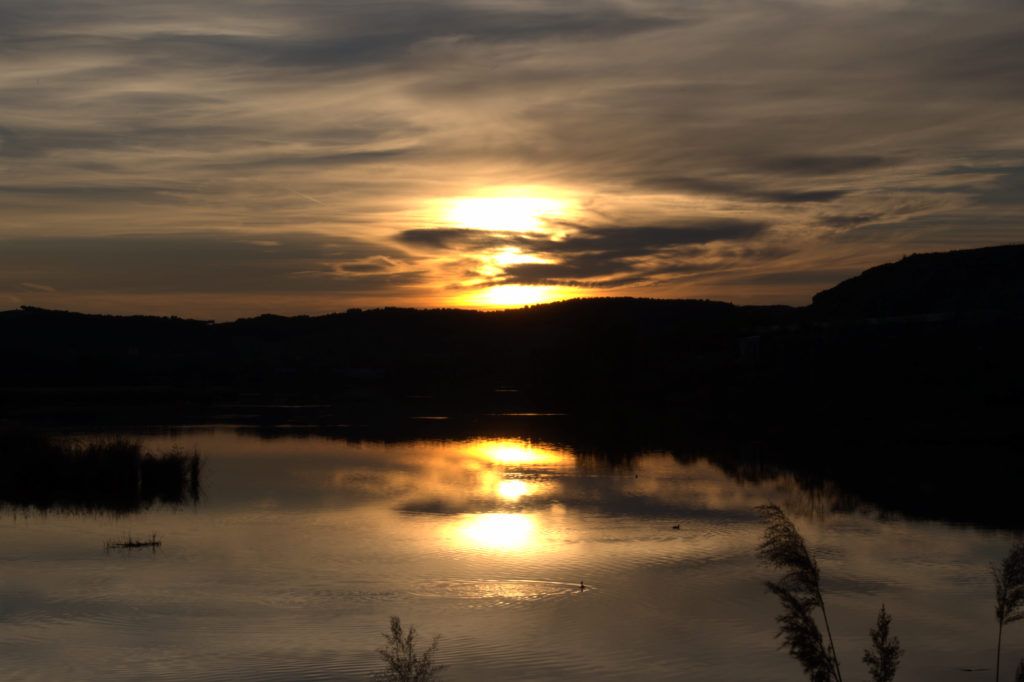 atardecer en las lagunas del campillo