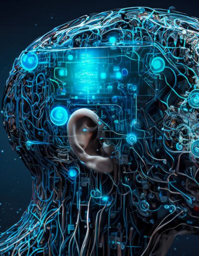 artificial intelligence, digital brain, neural network, cybernetic, futuristic profile, technology, machine learning, deep learning, robotics, humanoid, cyborg, data visualization, electronic circuits, ai concept, innovation, future technology, consciousness, machine consciousness, smart technology, advanced technology, neural pathways, digital transformation, quantum computing, synthetic intelligence, virtual mind, cyber future, futuristic design, science fiction, high tech, data processing, information technology, automation, digital evolution, electronic brain, transhumanism, futuristic human, virtual intelligence, neural connections, computer science, digital identity, ai portrait, technological evolution, innovation concept, circuitry, future concept, cyberpunk, advanced robotics, intelligence, artificial mind, sci fi art